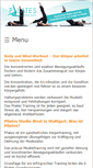Mobile Screenshot of pilates-studio-west.de